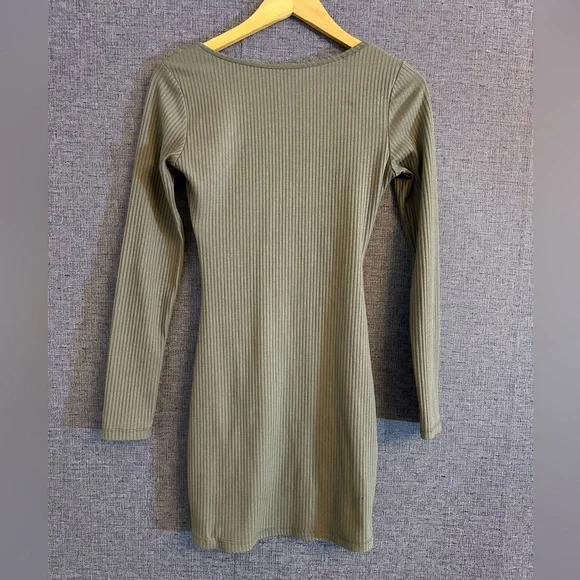 Princess Polly Sage Long Sleeve Dress - Picture 6 of 7